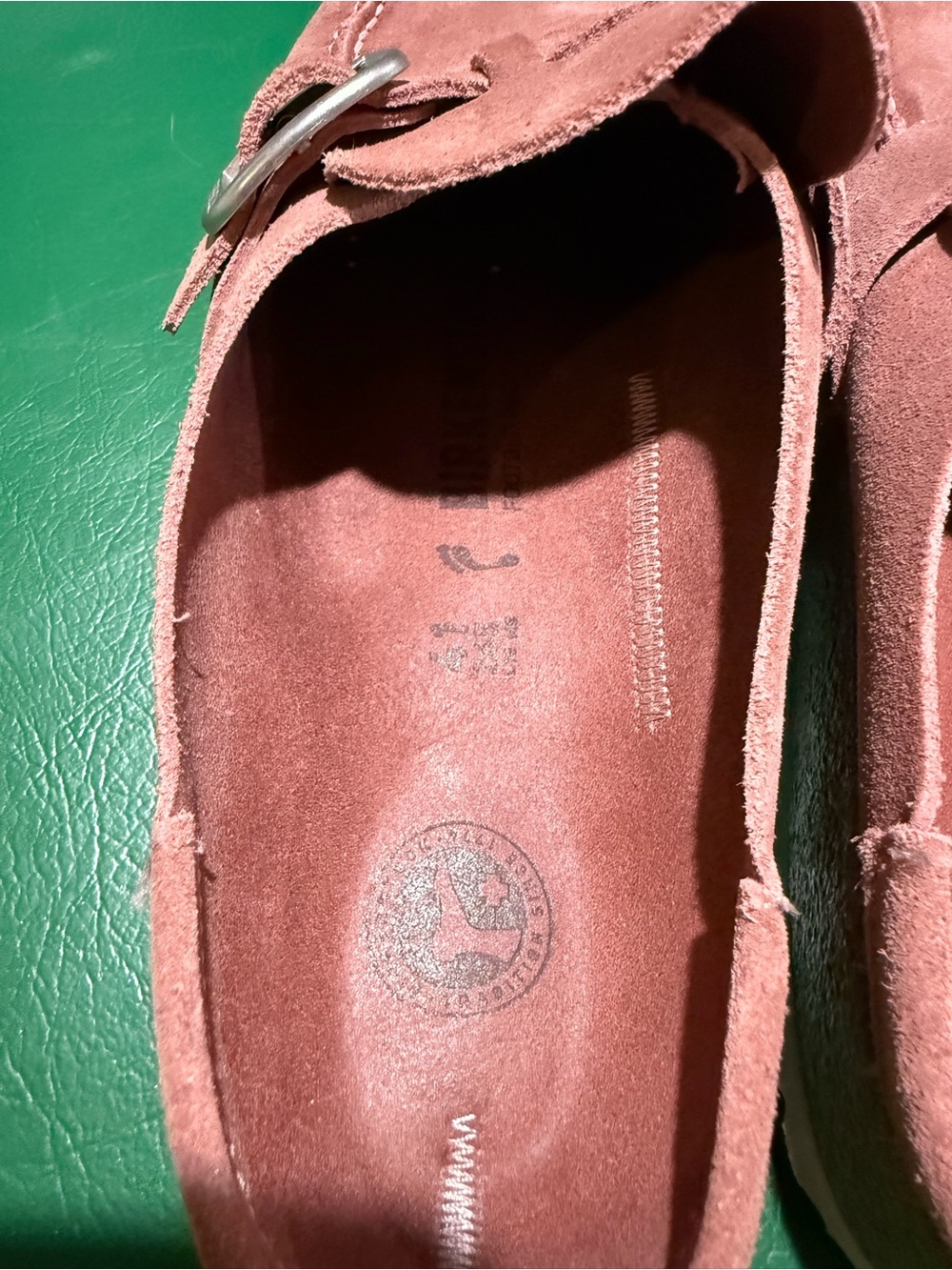 Birkenstock Suede Slides in Rose Pink size 41 - Picture 4 of 9